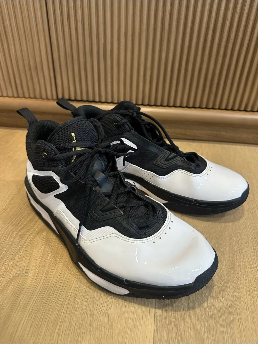Nike Air Jordan Stay Loyal 3 Black White Gold size 9.5